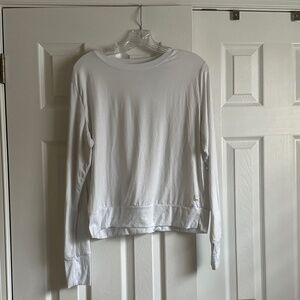White long sleeve top